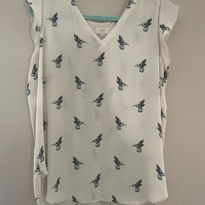 LOFT Outlet Hummingbird blouse